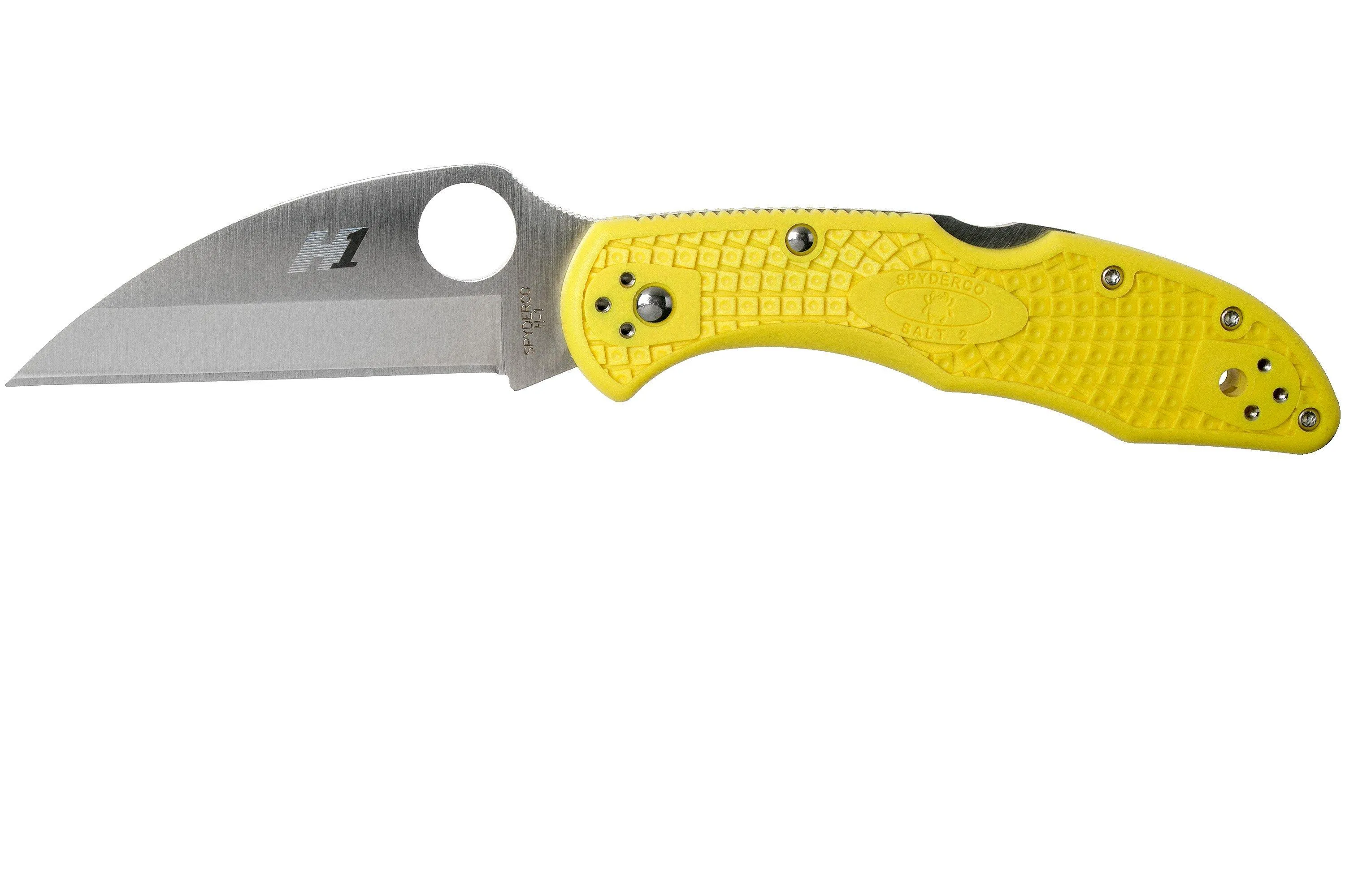 Spyderco Delica Salt 2 Wharncliffe C88PWCYL2 navaja